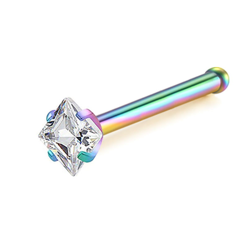 Rainbow Nose Bone Studs