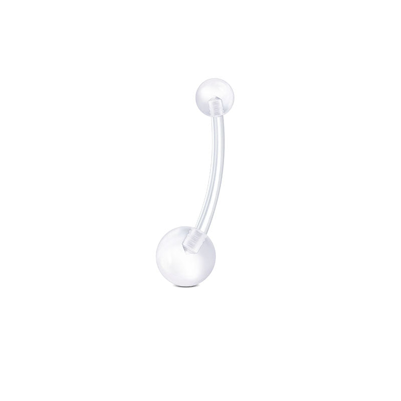 18MM Bar Length 14G Clear Flexible Pregnancy Belly Rings