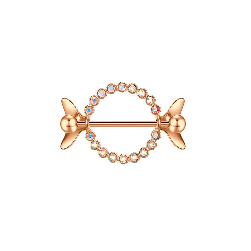 Rose gold 18mm Nipple Shield Ring